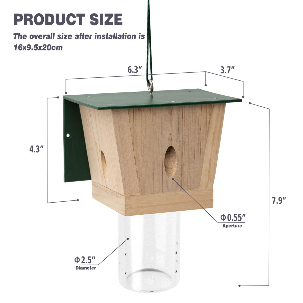 BEST BEE TRAP Carpenter Bee Trap - Outdoor Wooden Insect Traps (4 Pack)
