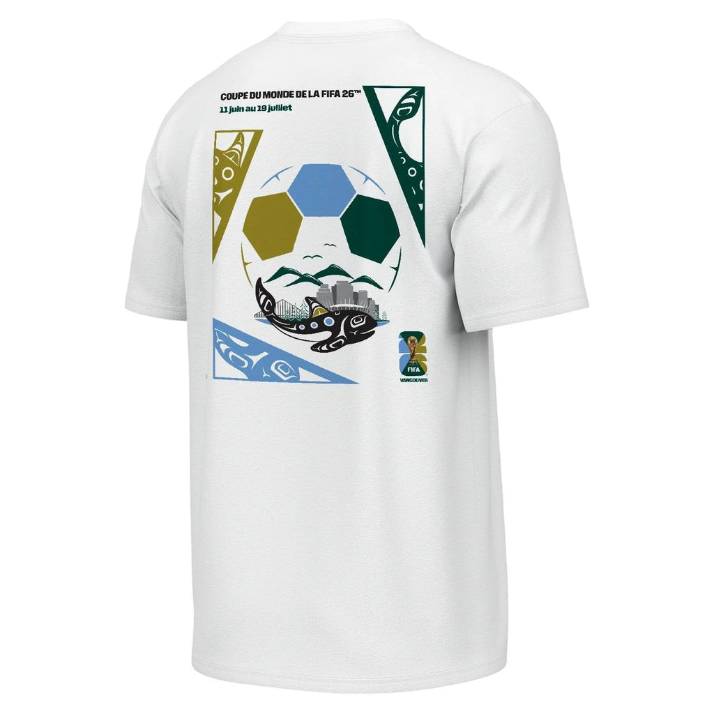 FIFA World Cup 2026™ Vancouver Poster White T-Shirt FRE - Unisex