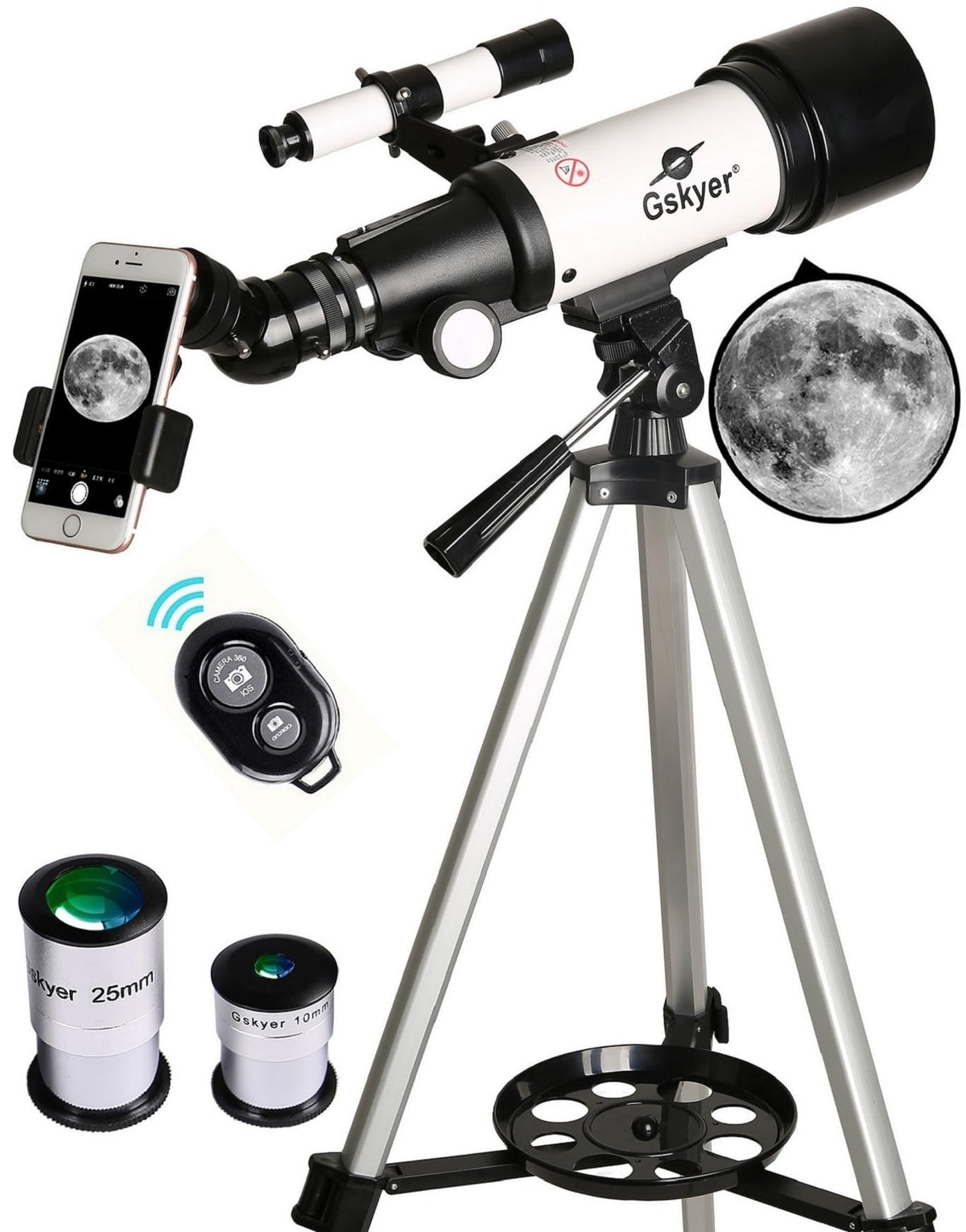 GSKYER 70mm Aperture 400mm AZ Mount Astronomical Telescope