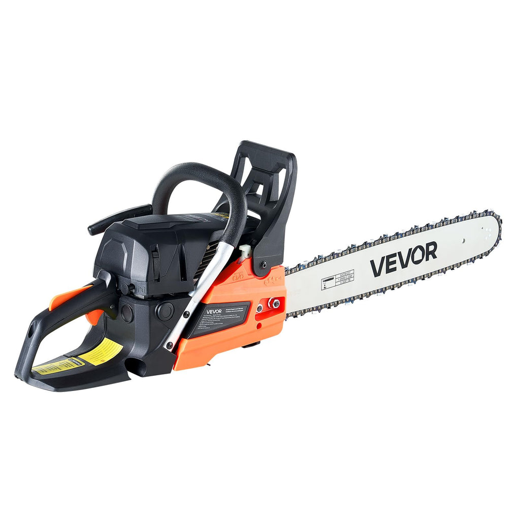 VEVOR 20-Inch 62CC Gas Chainsaw - 3.8 HP, Dual Fuel