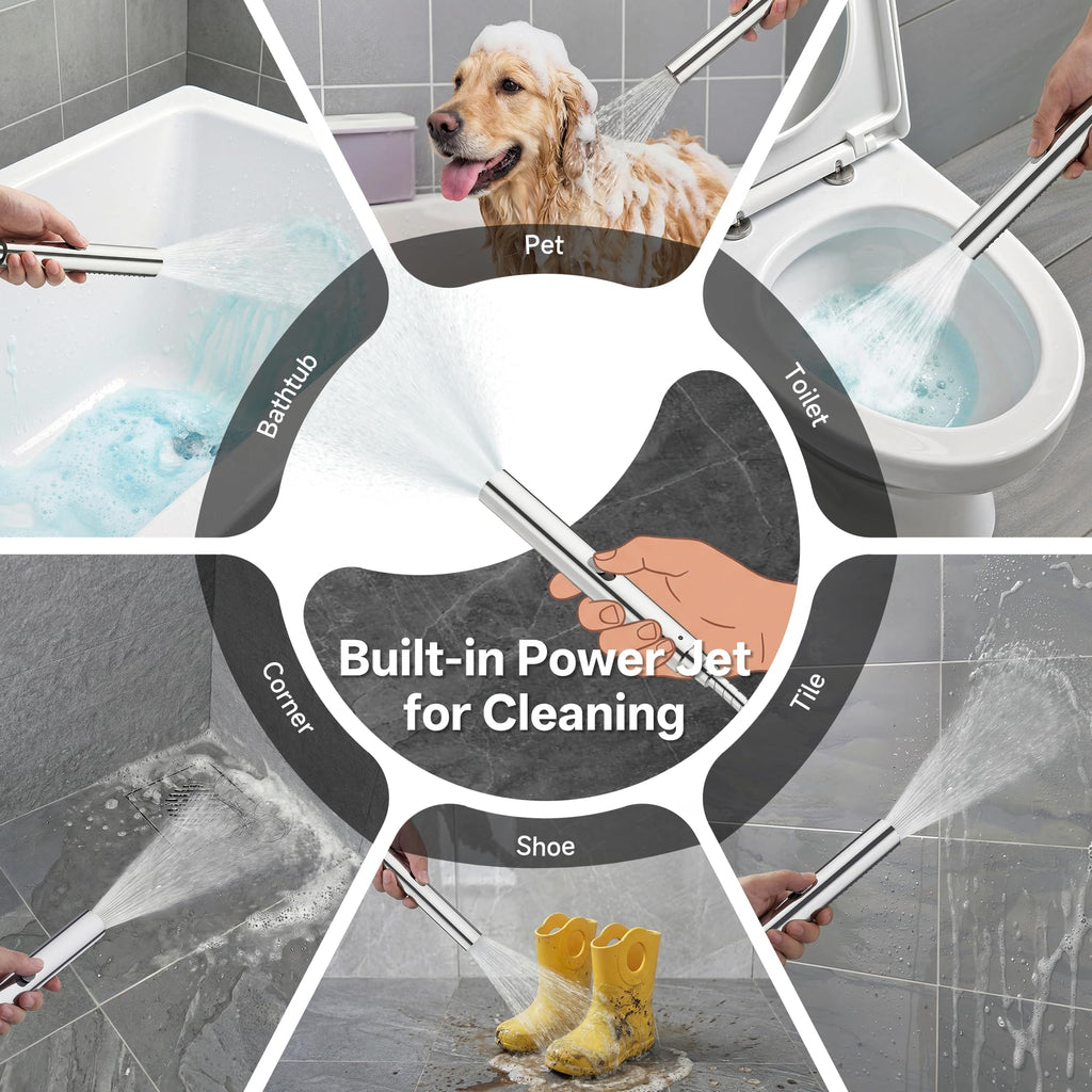 VEKEN All Metal 10" Dual Rain Shower Head with Handheld