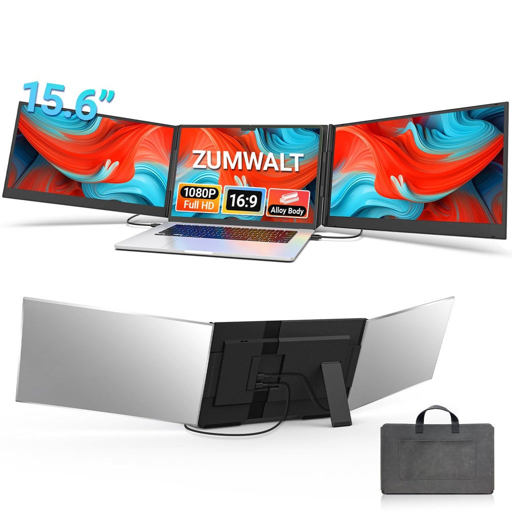 ZUMWALT 15.6" Laptop Screen Extender - 1080P Portable Monitor