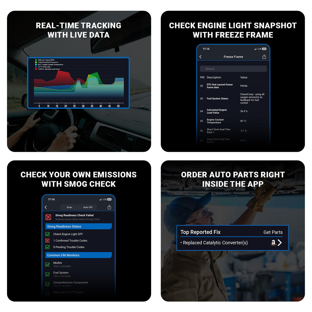 BLUEDRIVER Bluetooth Pro OBDII Scan Tool for iPhone & Android