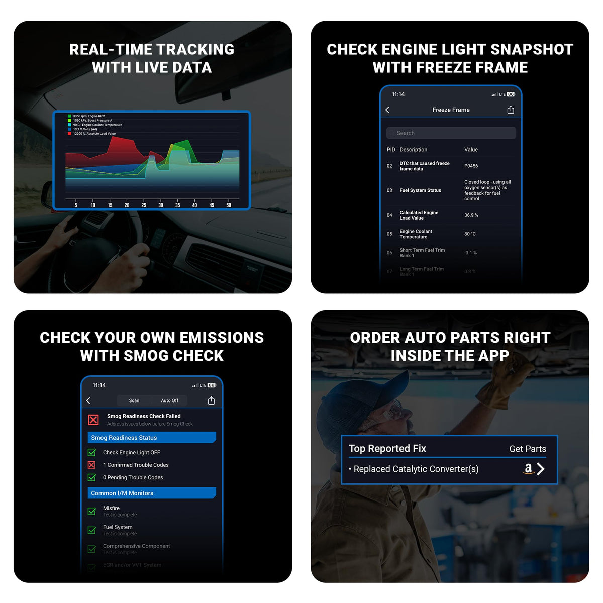 BLUEDRIVER Bluetooth Pro OBDII Scan Tool for iPhone & Android