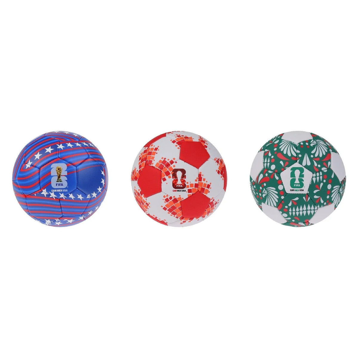 FIFA World Cup 2026™ Host Country Mini Football 3 Pack