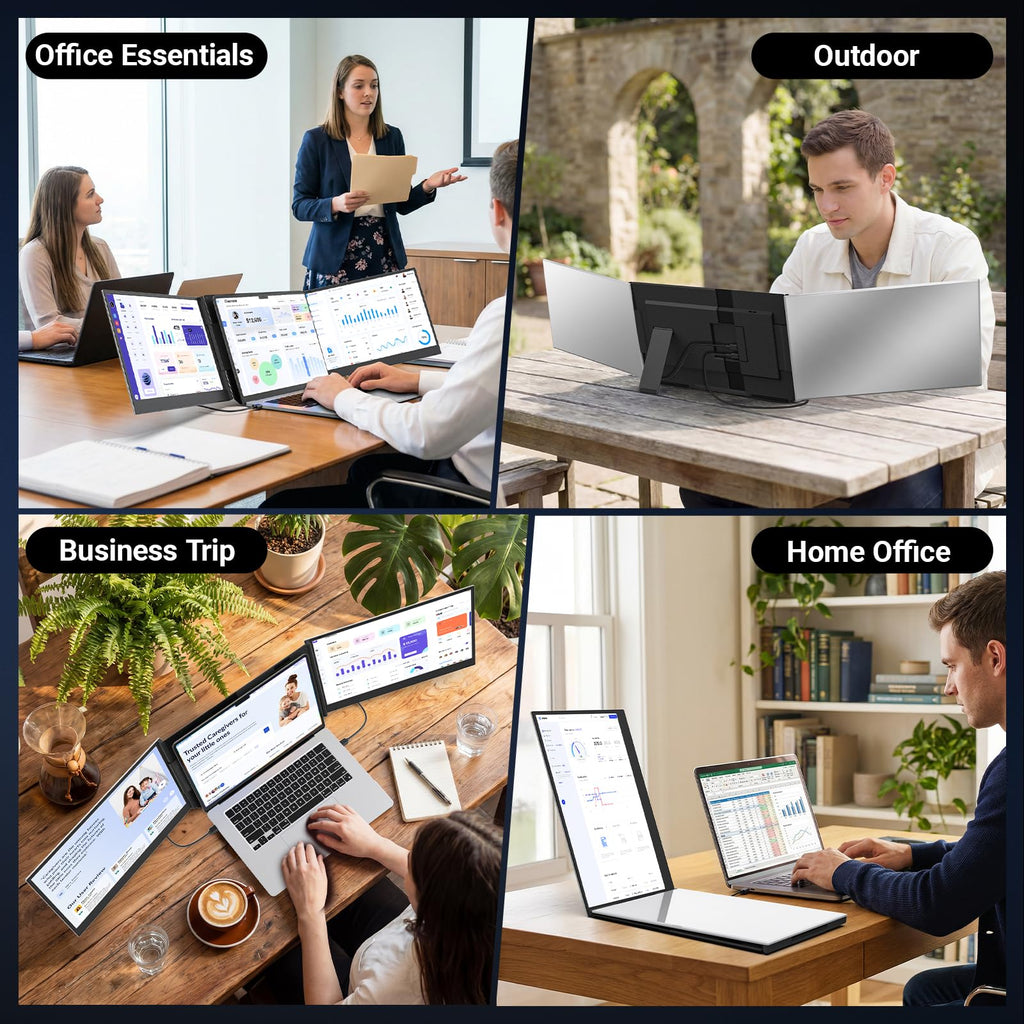 ZUMWALT 15.6" Laptop Screen Extender - 1080P Portable Monitor