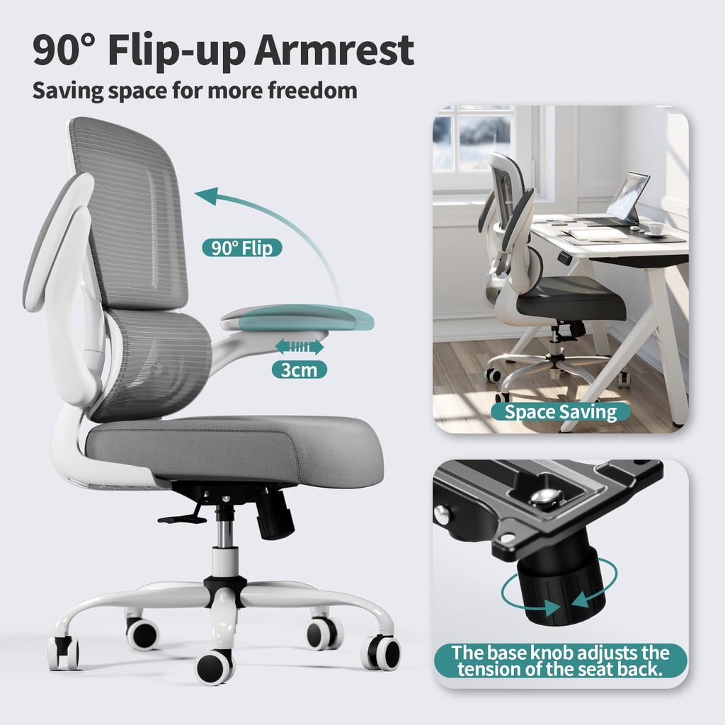 TRALT Ergonomic Office Chair with Adjustable Lumbar Support