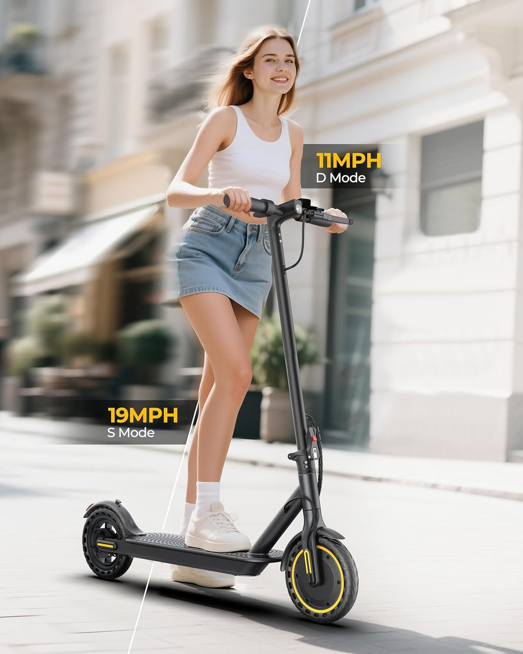WERHY 8.5" Electric Scooter - 350W/500W Motor, 19/22 MPH