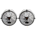 VEVOR 18" Waterproof Wall Mount Fan 2 PCS, 3-Speed 4000 CFM
