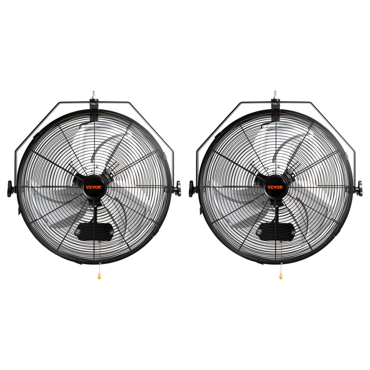 VEVOR 18" Waterproof Wall Mount Fan 2 PCS, 3-Speed 4000 CFM