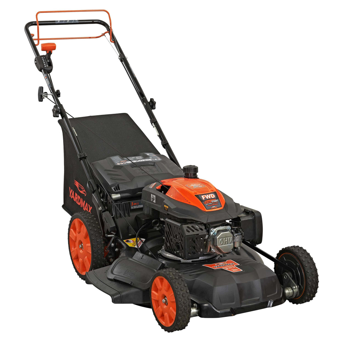 YARDMAX 22" 201cc Self-Propelled 6-Speed Lawn Mower