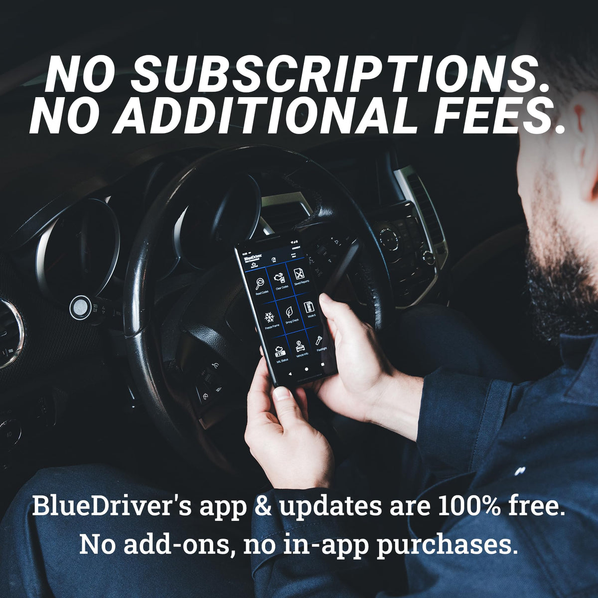 BLUEDRIVER Bluetooth Pro OBDII Scan Tool for iPhone & Android