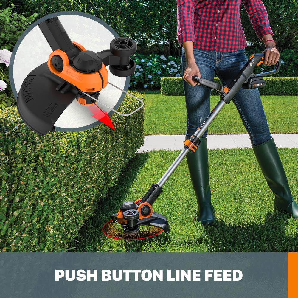WORX Cordless String Trimmer & Lawn Edger, 20V Electric