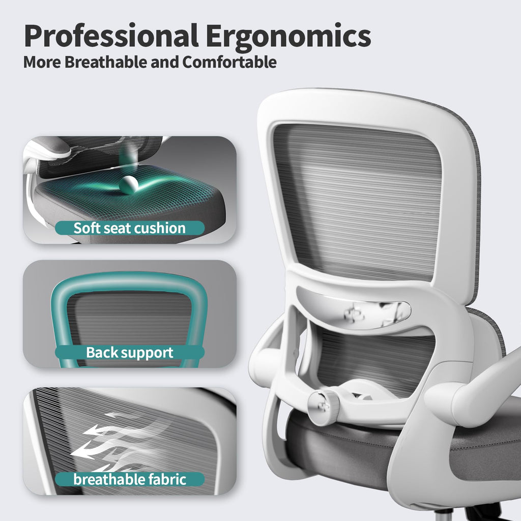 TRALT Ergonomic Office Chair with Adjustable Lumbar Support