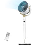 DREO Bedroom DC Motor Standing Fan, 120° Oscillation, Quiet