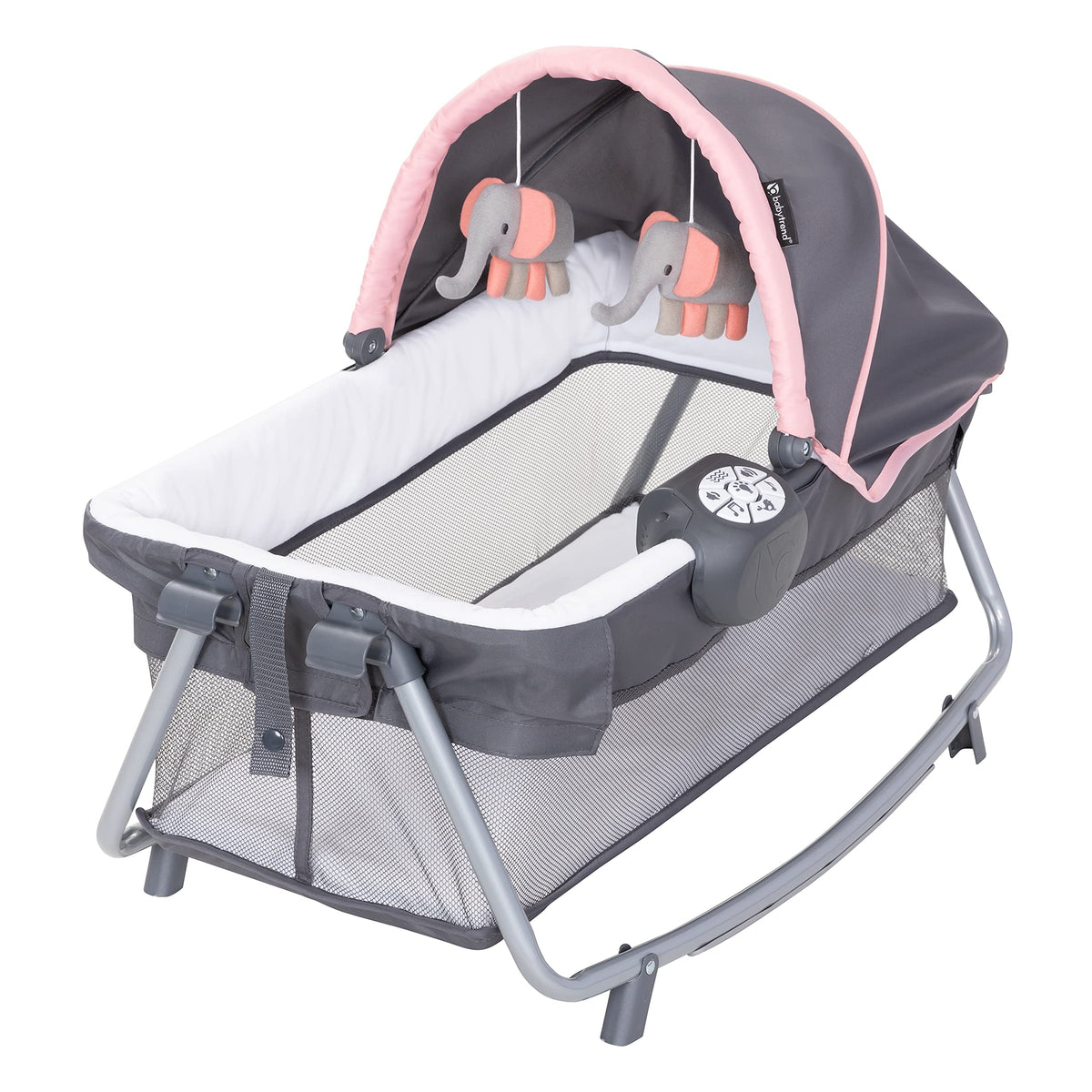 BABY TREND Lil' Snooze Deluxe III - Cozy Pink Sleep Solution