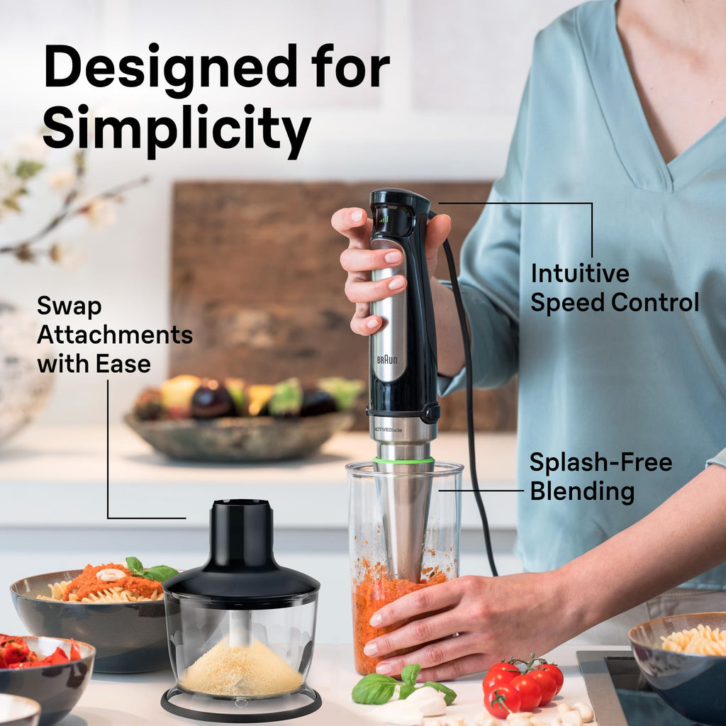 BRAUN MultiQuick 7 Immersion Blender with Food Processor