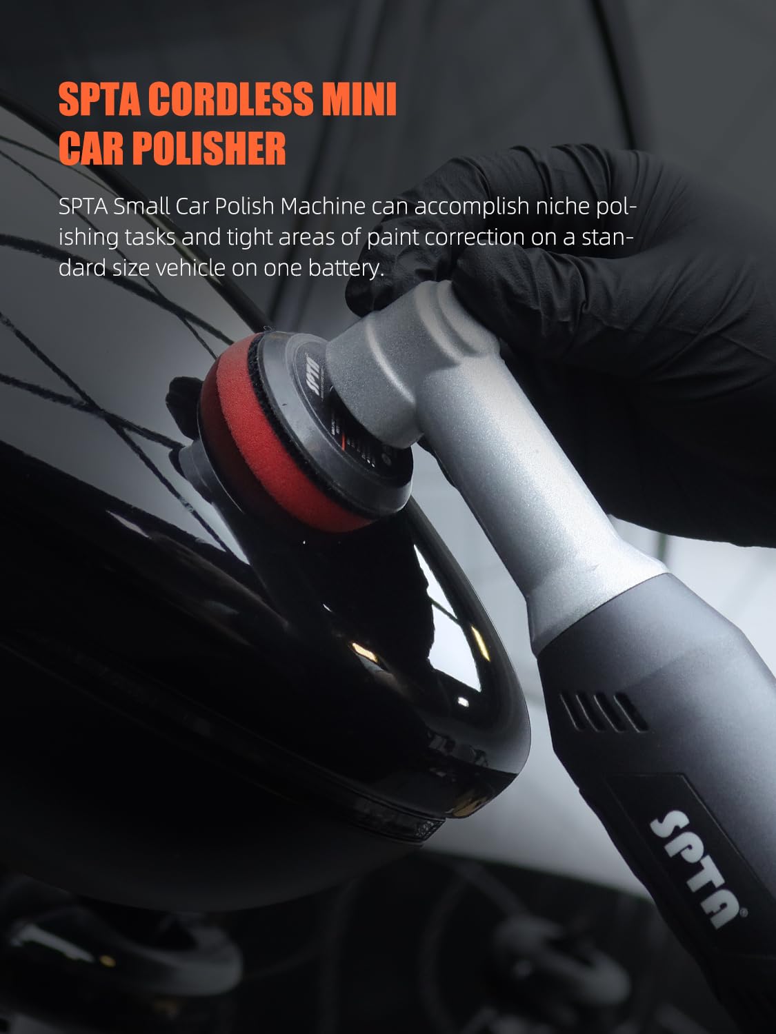 SPTA Cordless Mini Car Polisher - 12V Scratch Remover