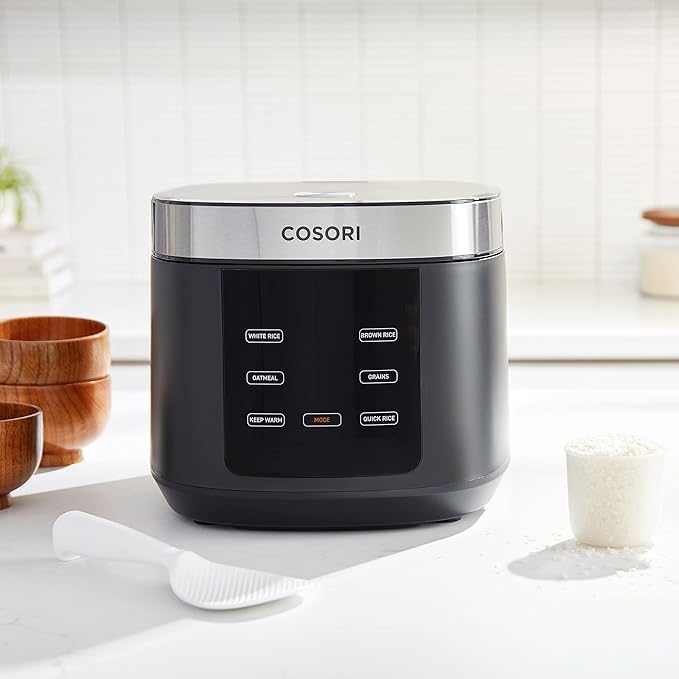 COSORI Rice Cooker 10 Cup with Fuzzy Logic & Steamer