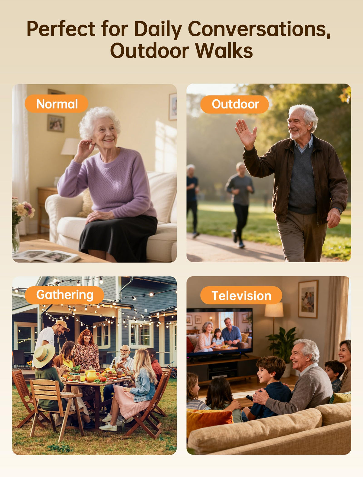 BIGPROT Rechargeable Hearing Aids for Seniors - Smart Noise Reduction