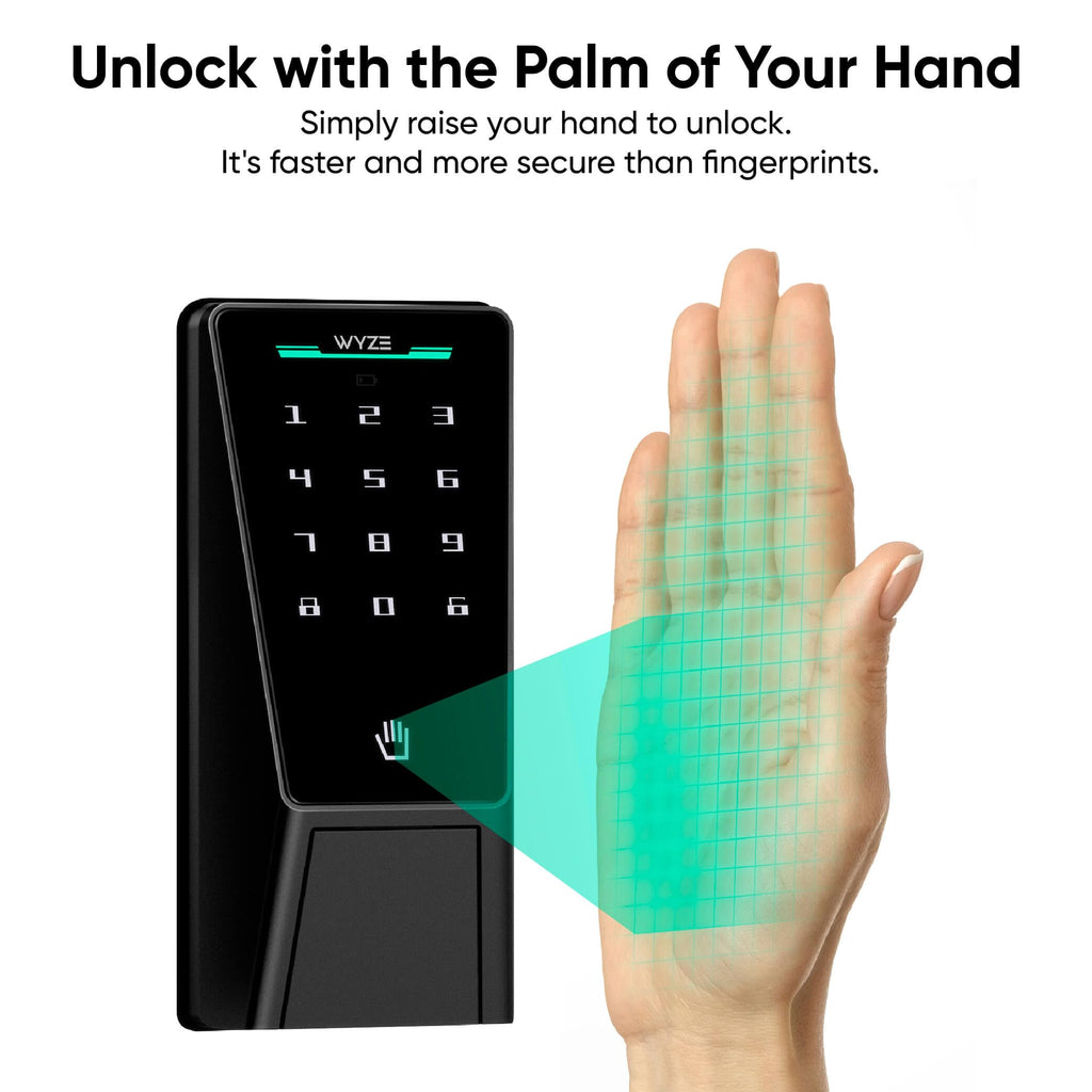 WYZE Palm Lock Smart Door Lock - Keyless Entry, Wi-Fi, Alexa