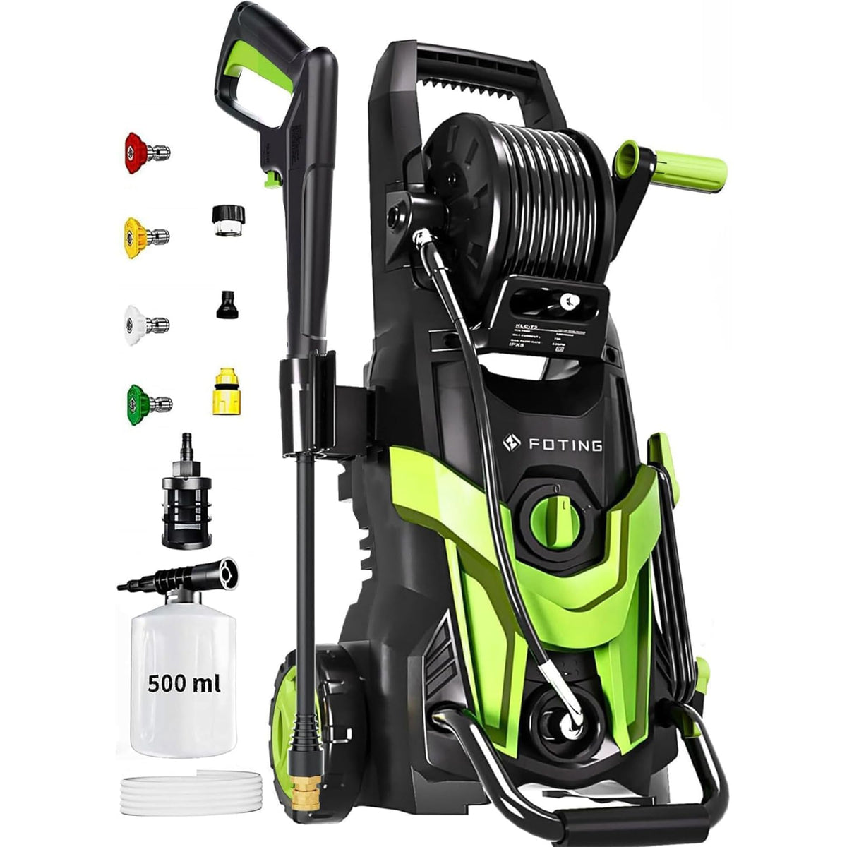 FOTING Upgraded 4500PSI Pressure Power Washer with Accessories
