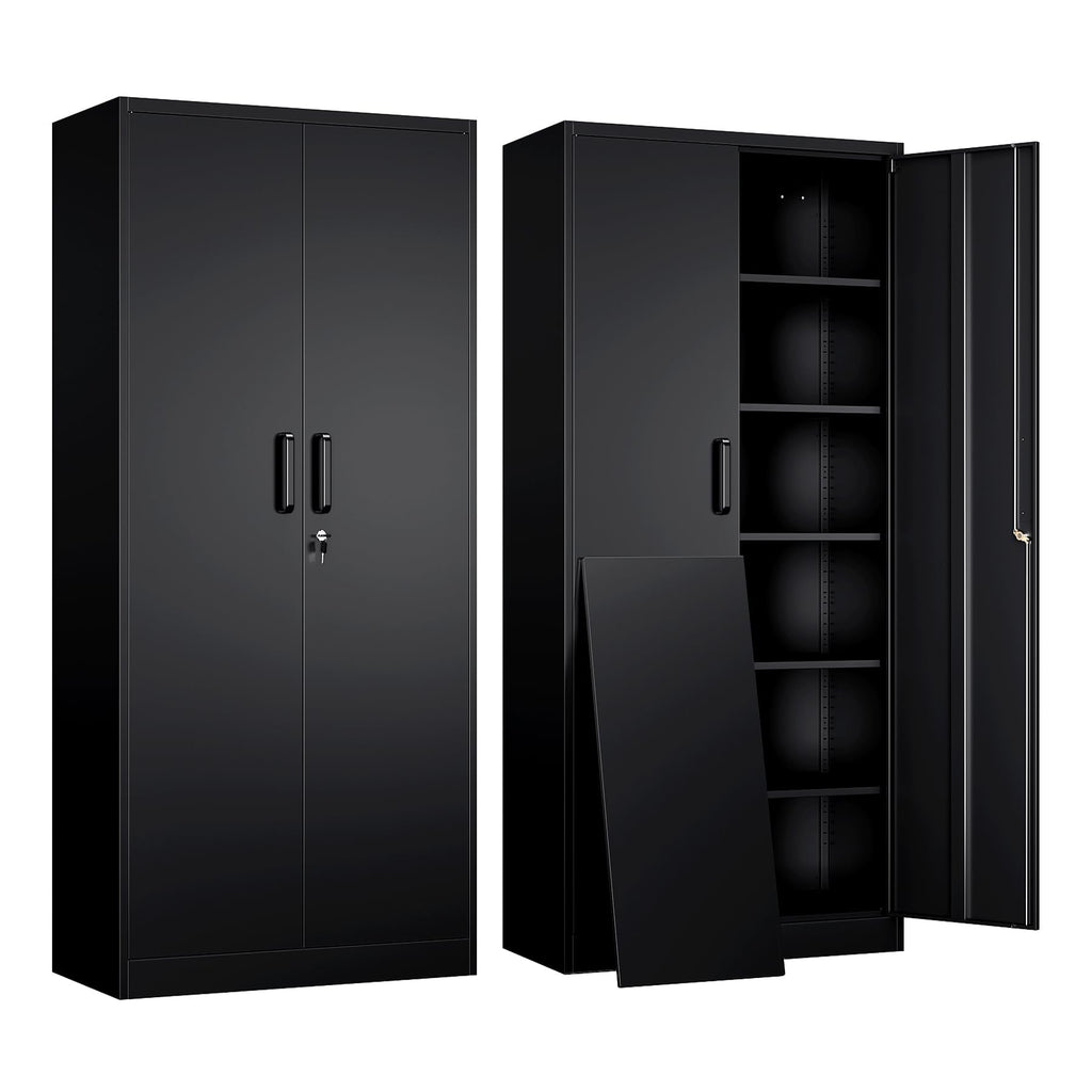 YIZOSH Metal Garage Storage Cabinet - 71" Lockable File Unit
