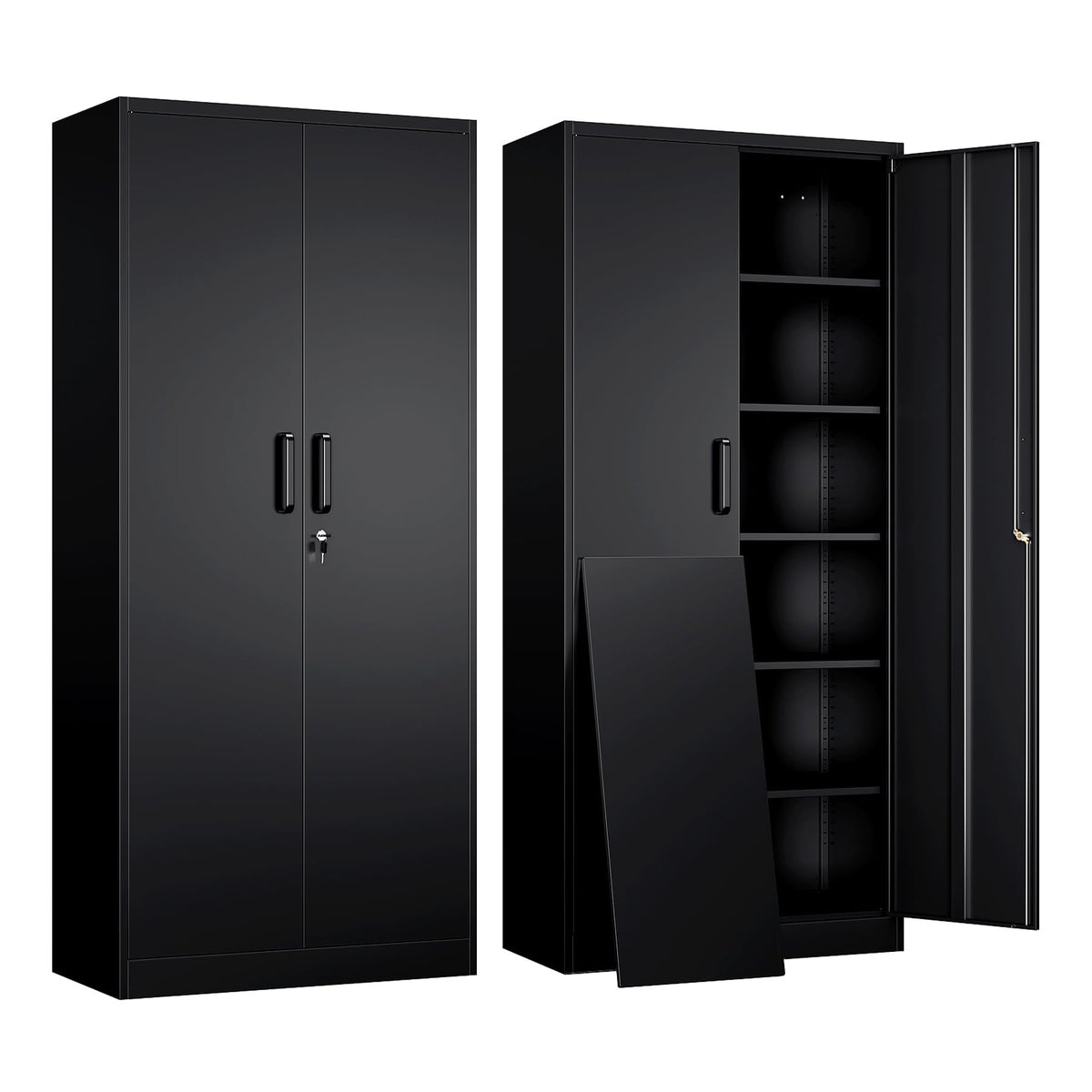YIZOSH Metal Garage Storage Cabinet - 71" Lockable File Unit