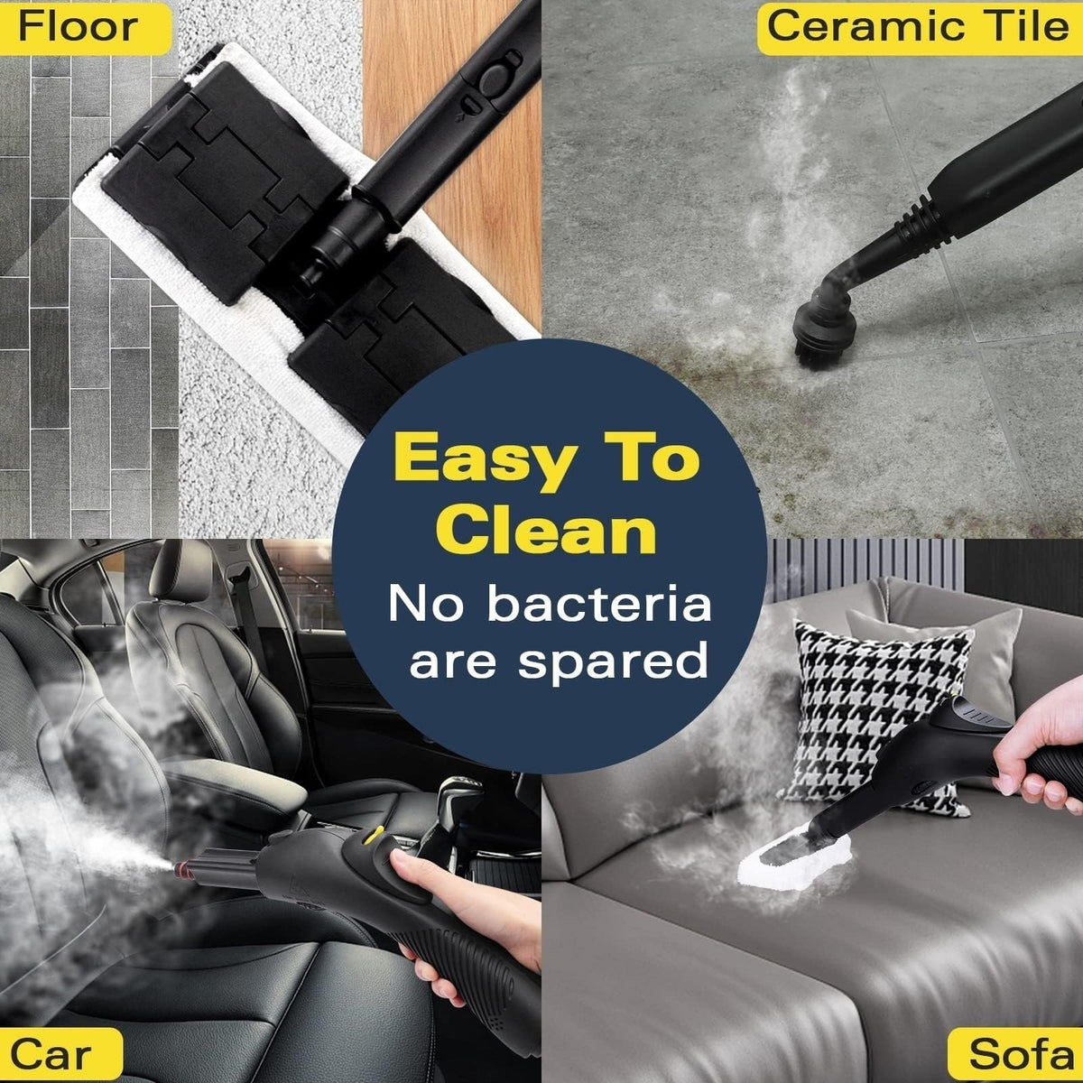 WAITBIRD Handheld Steam Cleaner with 21 Accessories, 248°F