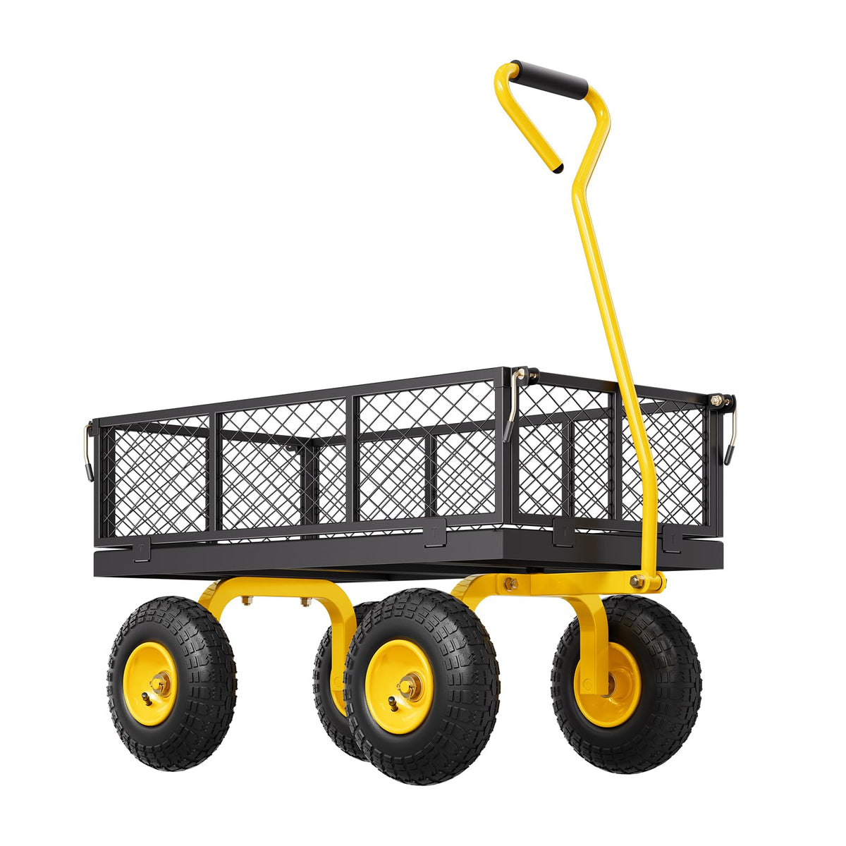 VEVOR 500 Lbs Heavy Duty Steel Garden Cart on Wheels