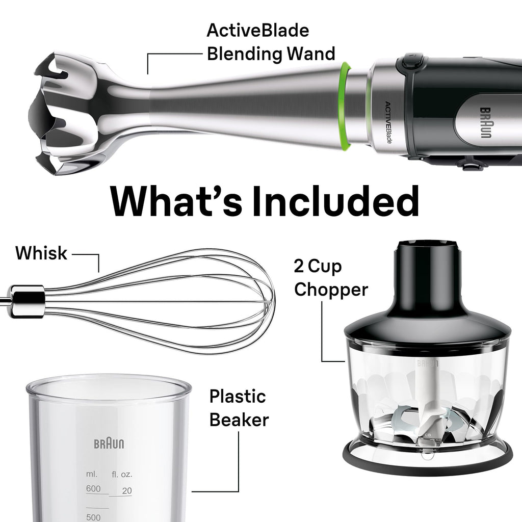 BRAUN MultiQuick 7 Immersion Blender with Food Processor