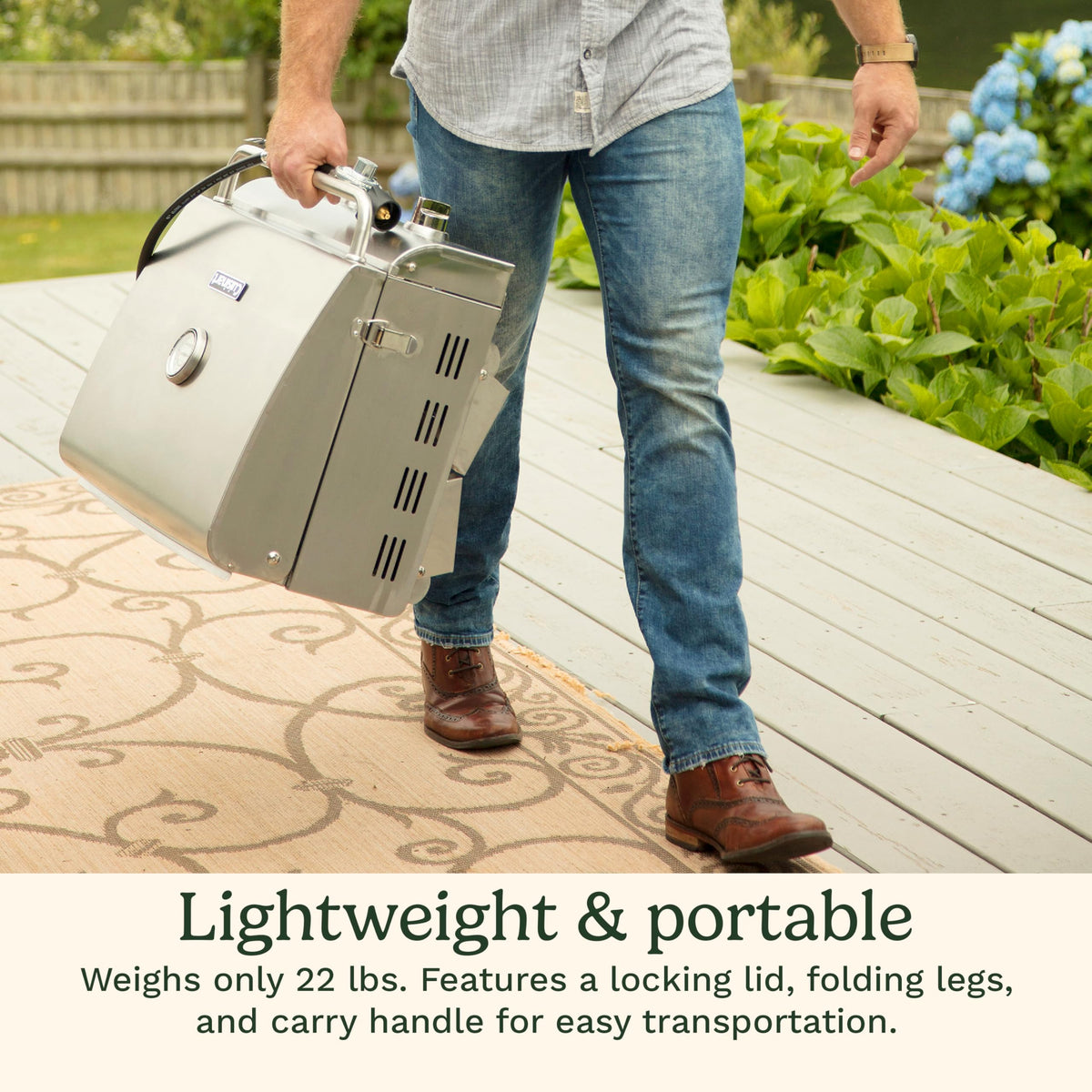 CUISINART Chef's Style Portable Propane Grill - 20,000 BTU