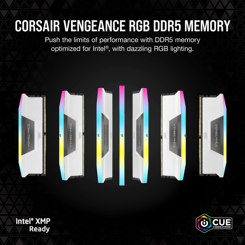 CORSAIR VENGEANCE RGB DDR5 32GB (2x16GB) 6000MHz RAM