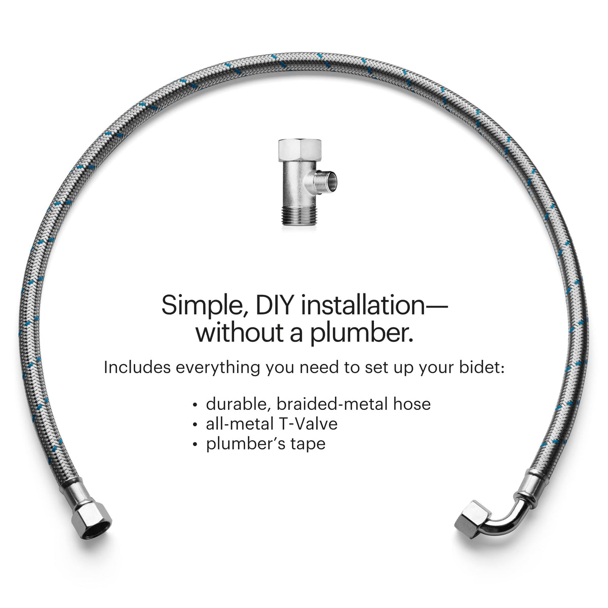BRONDELL Bidet Toilet Seat Non-Electric for Round Toilets