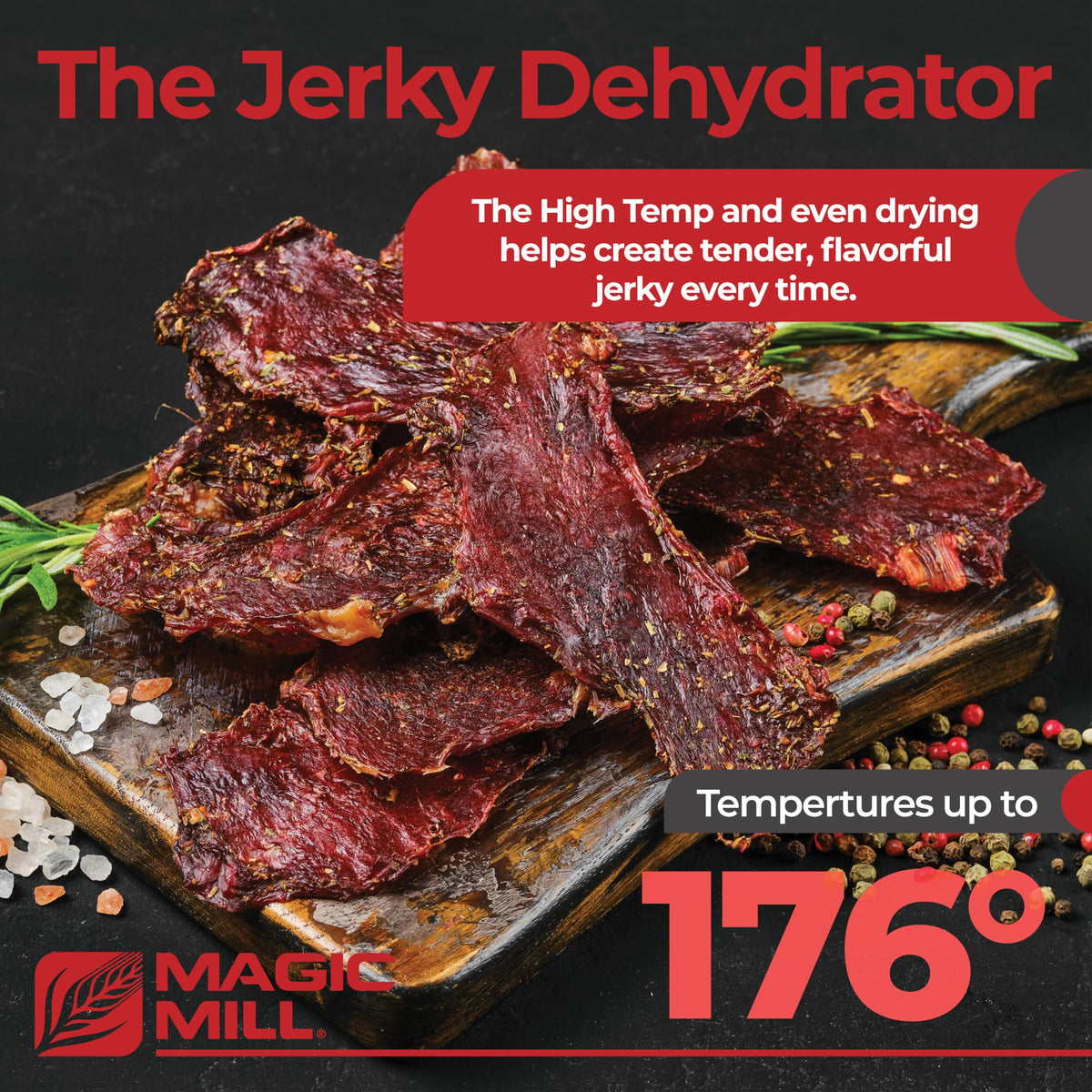 MAGIC MILL Pro Food Dehydrator Machine | 600W, 7 Trays, Timer