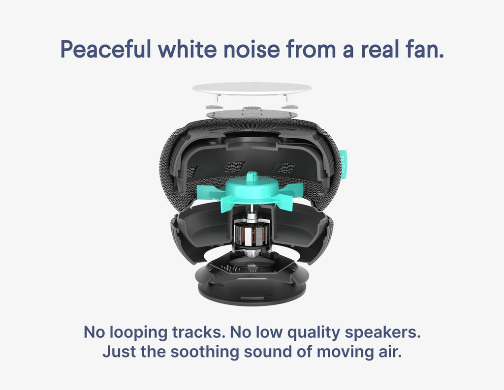 SNOOZ Smart White Noise Machine - Real Fan for Sleep Aid