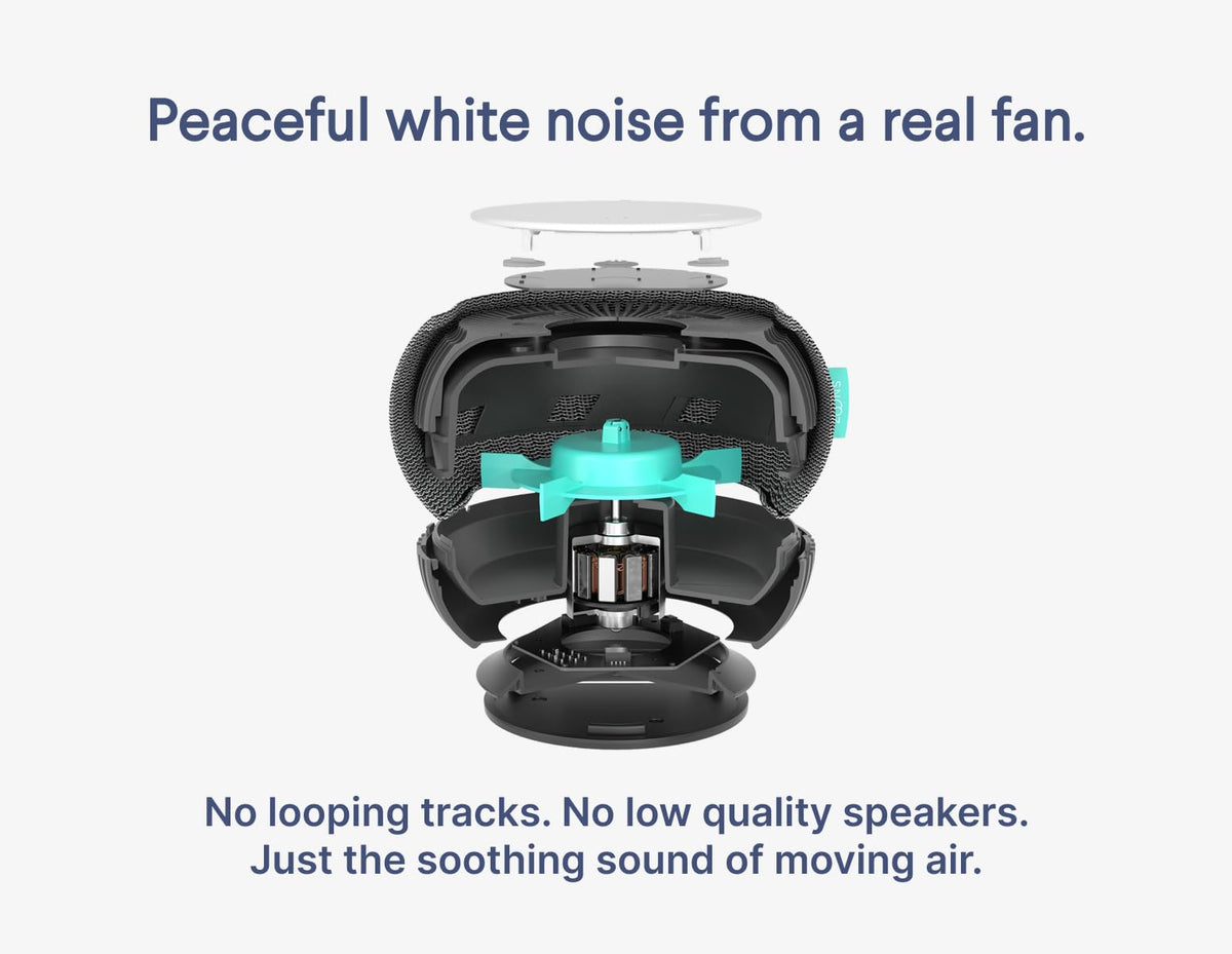 SNOOZ Smart White Noise Machine - Real Fan for Sleep Aid