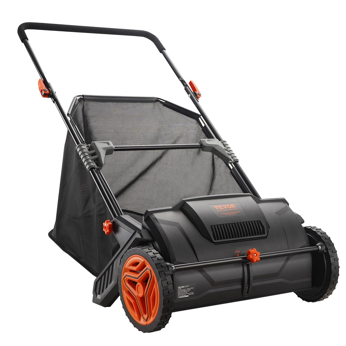VEVOR Push Lawn Sweeper - 21" Heavy Duty Grass Collector