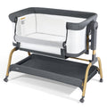 JIMGLO 3 in 1 Baby Bassinet - Bedside & Rocking Crib