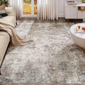 UERMEI 8x10 Washable Area Rug - Modern Abstract Indoor Carpet