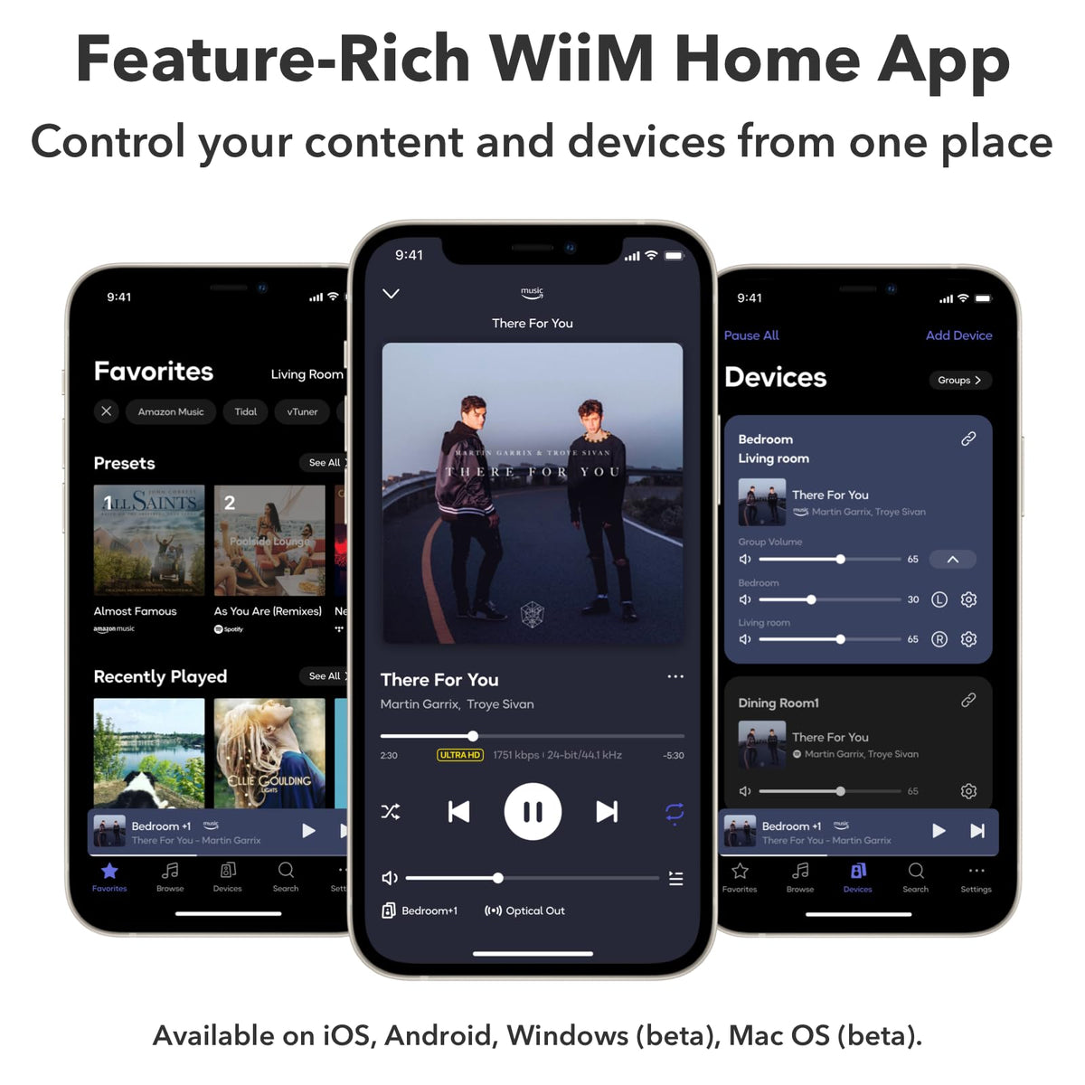WIIM Ultra Music Streamer & Digital Preamp - Touchscreen