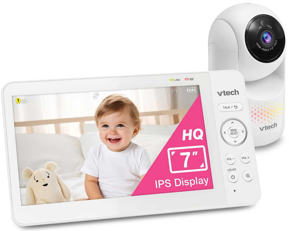 VTECH 7" Baby Monitor with IPS Screen & Pan Tilt Zoom
