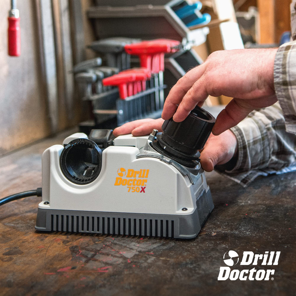 DRILL DOCTOR DD750X Electric Drill Bit Sharpener - High-Speed Portable