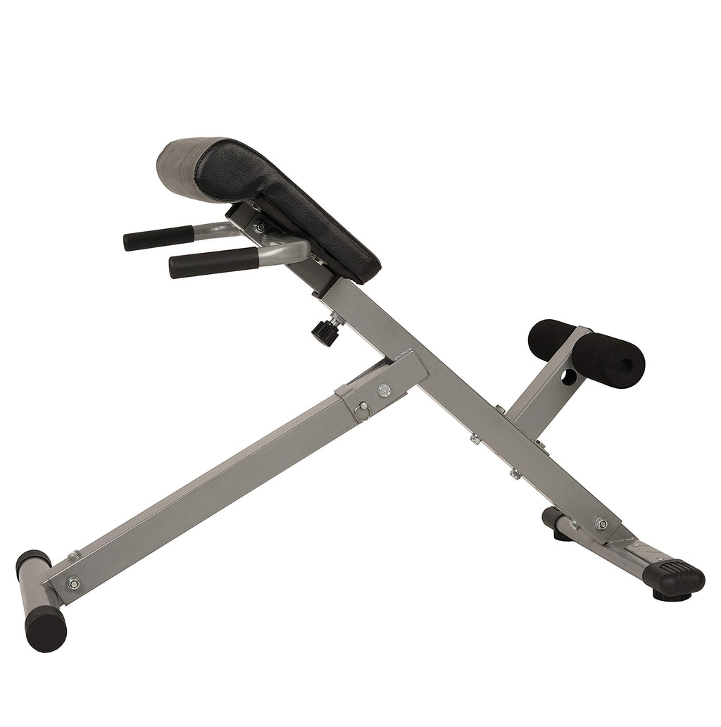 SUNNY HEALTH & FITNESS Foldable Hyperextension Roman Chair for Home Gym