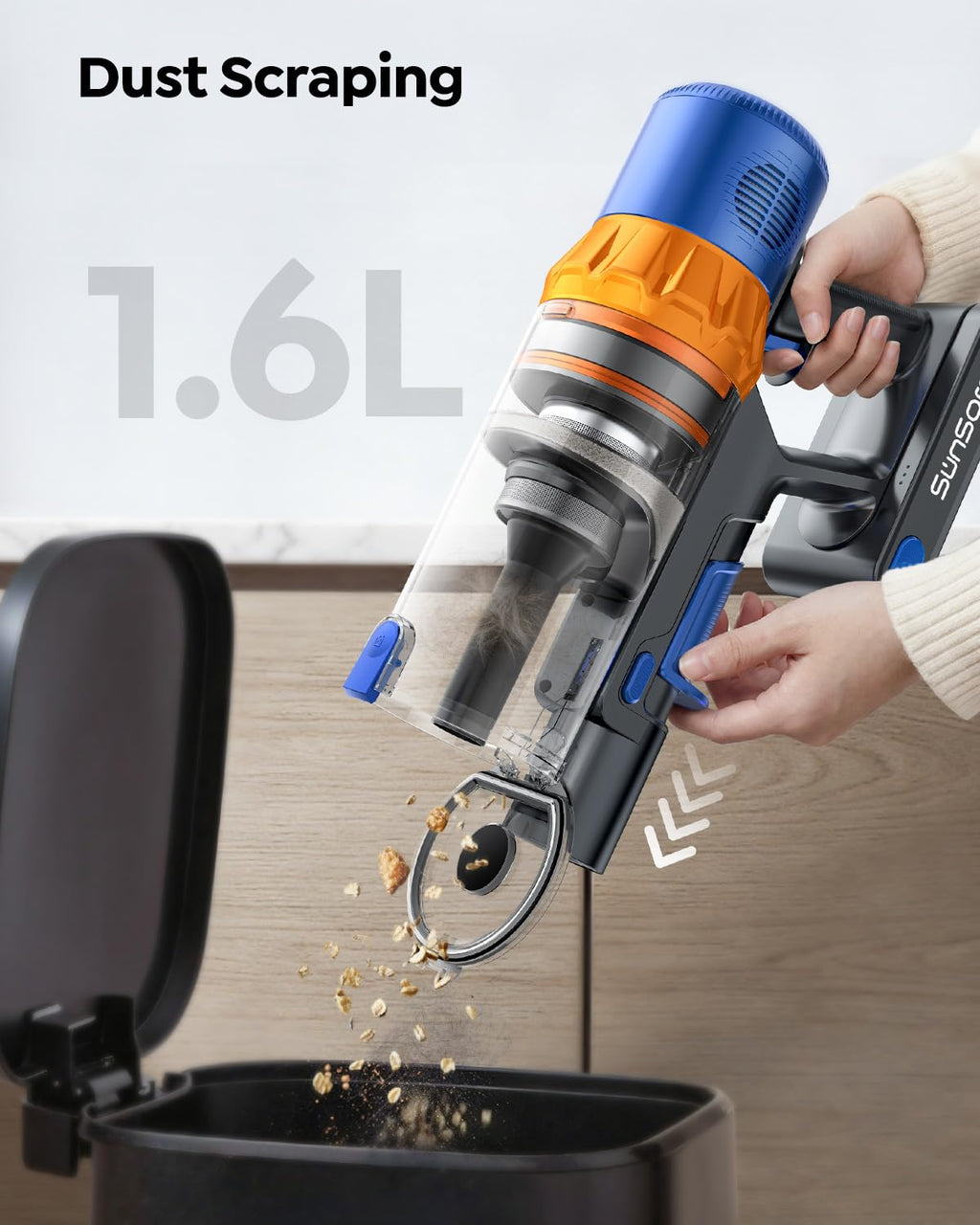 SUNSARE Cordless Vacuum Cleaner X13 with 70Mins Runtime