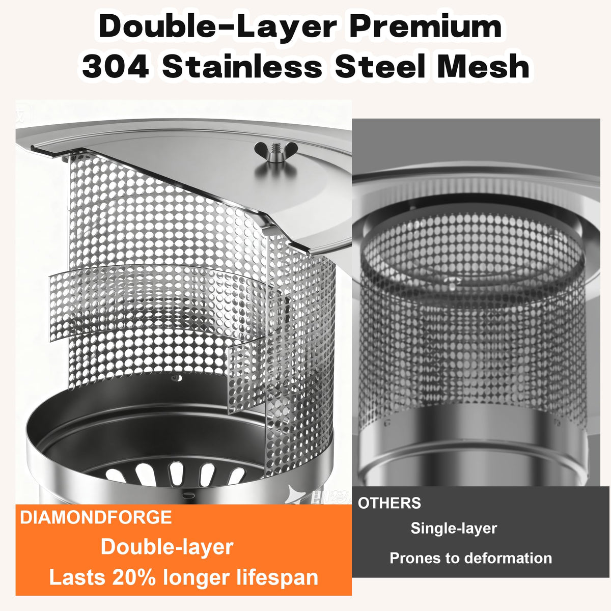 DIAMONDFORGE 50,000 BTU Propane Patio Heater - Outdoor Space Heater