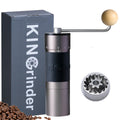 KINGRINDER K6 Manual Hand Coffee Grinder - Stainless Steel Burr Mill
