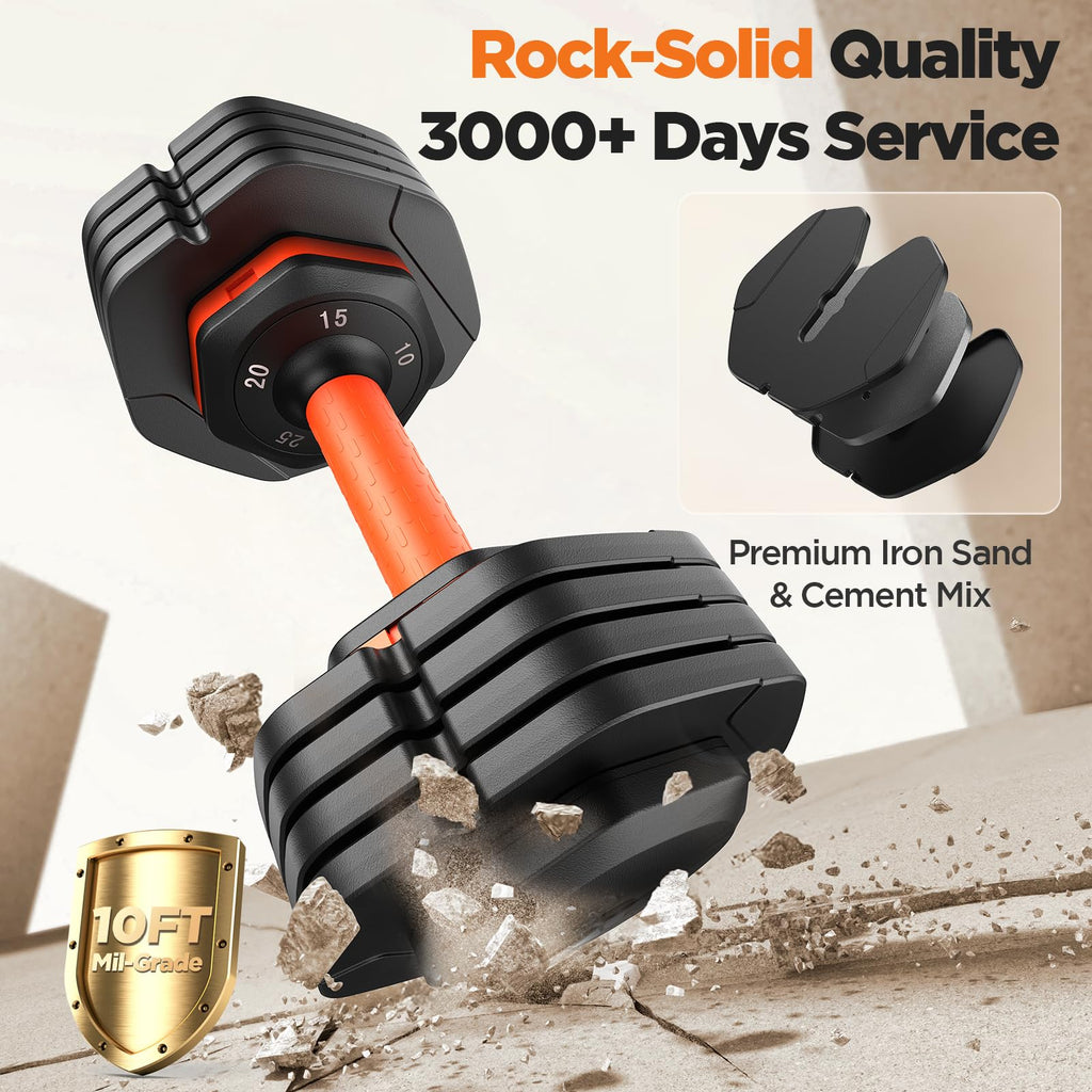 LIFEOG 2026 FDB2 Adjustable Dumbbell Set - 110lbs