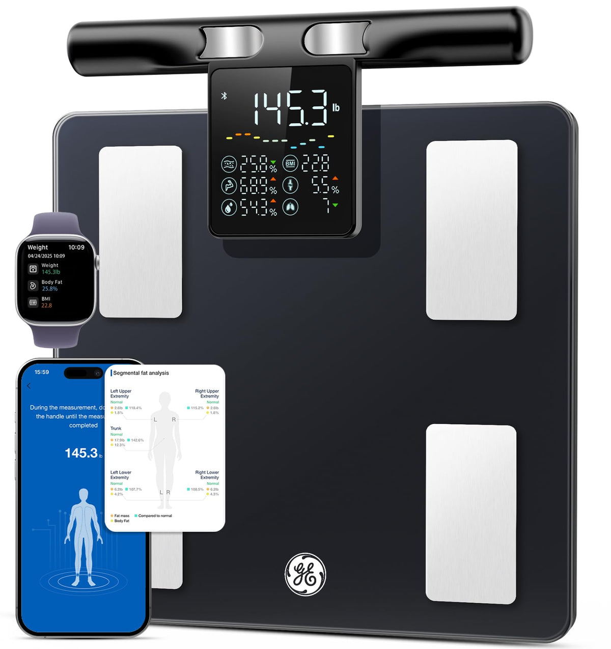GE Smart Scale Body Weight with Full Body Analysis