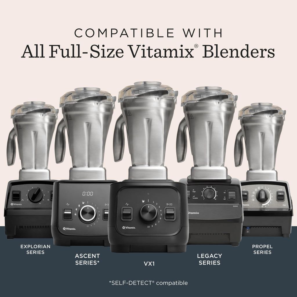 VITAMIX 48-Ounce Stainless Steel Blender Container - Dishwasher Safe